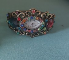 NUOVO OROLOGIO DONNA GIOIELLO FLOREALE RIGIDO 