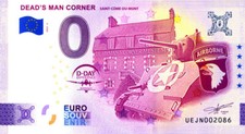 50 SAINT-COME-DU-MONT Dead's Man Corner, 2024, Billet Euro Souvenir
