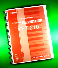 Manuale d'uso per Yamaha PSR-E213 YPT-210 Portatone, 73 pagine con cover trasparenti!