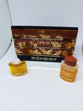 OPIUM YVES SAINT LAURENT YSL VINTAGE profumo mignon donna edt woman 7,5ml + Bain