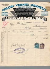 Fattura Commerciale Torino Angelo Albesiano Colori Vernici pennelli