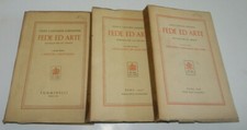 Costantini FEDE ED ARTE MANUALE PER GLI ARTISTI  3volumi Tumminelli 1945/1949