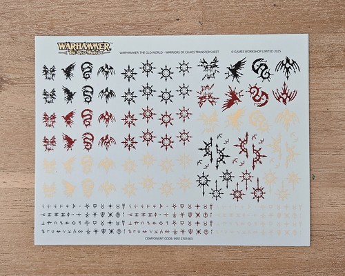 Chaos marauders transfer sheet - marauders,