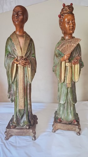 Statuine ceramica coppia - statuine,