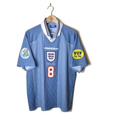 Maglia maglia calcio Inghilterra trasferta 1996/1997 #8 Gascoigne