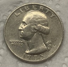 Moneta Quarter Dollar 1985 P