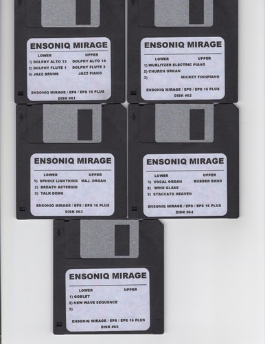 Ensoniq mirage nuovo - ensoniq, set