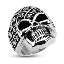 Men's Ring Solid Steel Skull