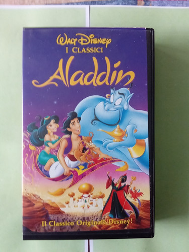 Videocassetta vhs aladdin - videocassetta, i
