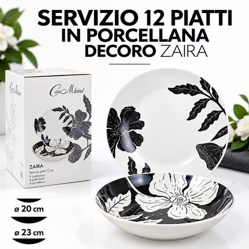 Servizio piatti pezzi - 12,