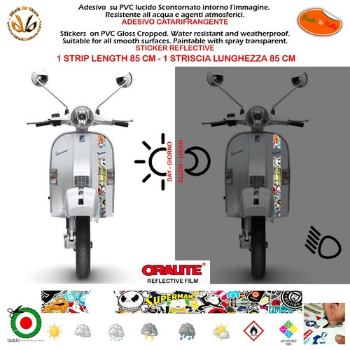 Adesivi rifrangenti vespa