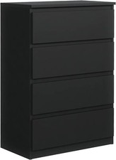 Cassettiera nera opaca - cassettiera,