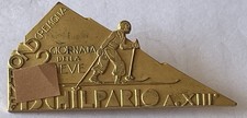 Distintivo OND Cremona Giornata della Neve Schilpario Bergamo Sci Montagna 1935