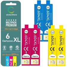 6 cartucce compatibili stampante per  XP 2200 4200 WF 2910 604 XL