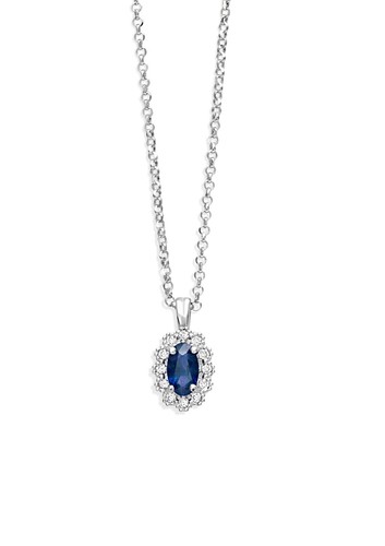 Collana donna oro bianco - collana,