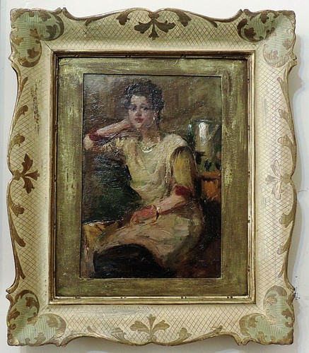 Dipinto olio cartoncino - olio,