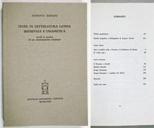 Sainati STUDI DI LETTERATURA LATINA MEDIEVALE E UMANISTICA 1972 Antenore Padova