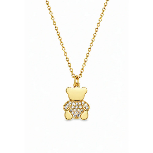 Collana orsetto con zirconi - orsetto,