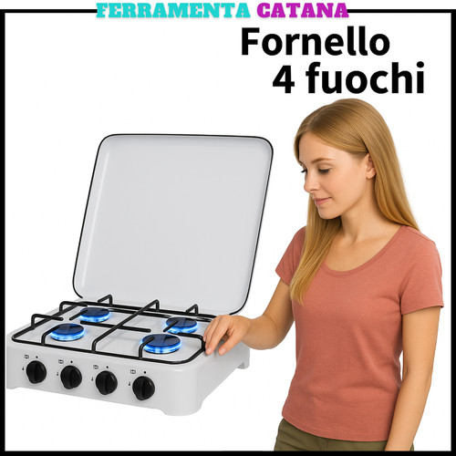 Fornello gas fuochi da - gas, 4
