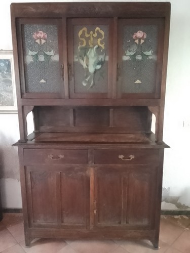 Credenza vintage con marmo