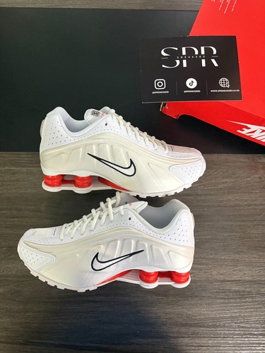 Nike shox white red - (gs), red'