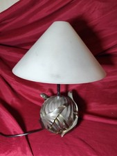 Lampada scultura vintage di Marcello Giorgio,laminato argento,molto pesante...
