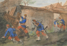 Scena con soldati, acquerello