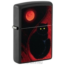 Zippo accendino black cat - black,