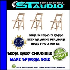 SEDIA PIEGHEVOLE in LEGNO BABY