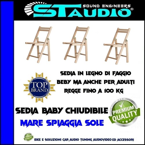 Sedia pieghevole legno baby - in,