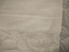 Asciugamani e federe con pizzo tipo uncinetto