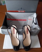 Scarpe dècolletè Prada vernice nera n.35.  - Vintage.