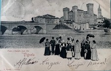 ?? Cartolina Vignola (Modena) - Ponte e Castello Lato Est - FP/VG 1901