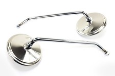 Coppia specchietti cromati per