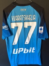 Maglia Napoli preparata match Issued Kvaratskhelia scudetto home