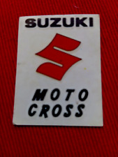 Adesivo SUZUKI MOTO CROSS- vintage -mm 42 X 75