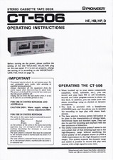 Manuale istruzioni per pioneer - manuale,