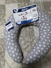 Niimo Cuscino allattamento Neonato + Federa 100% Cotone Sfoderabile e Lavabile