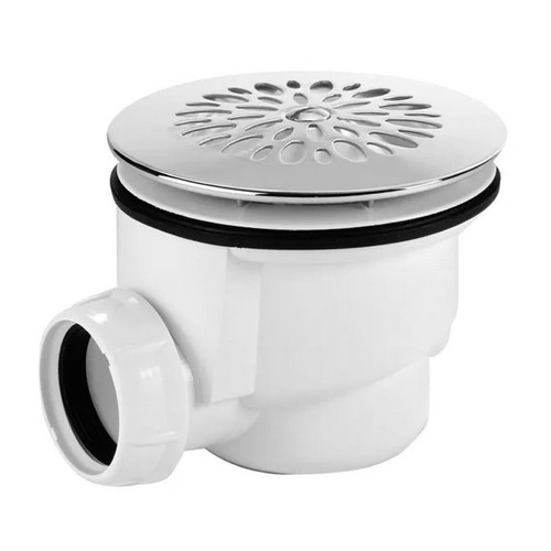 Piletta sifonata inox - inox, piatto