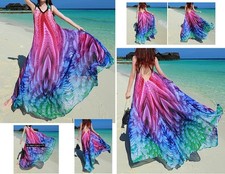 Vestito Lungo Estate Donna Schiena Nuda Woman Maxi Dress 110185