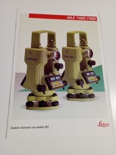 Opuscolo Leica Wild Heerbrugg Wild T1000 T1600 teodoliti G1 365 i 90  Svizzera