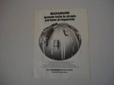 advertising Pubblicità 1982 MARANGONI PNEUMATICI