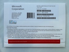 Windows 10 Pro 64bit 1pz DVD +