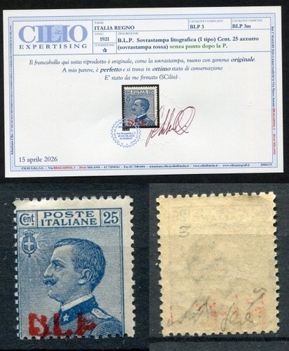 Regno italia 1921 - 1921, b.l.p