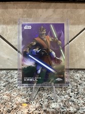 2025 Topps Chrome Star Wars General Pong Krell #119 Purple Refractor /199