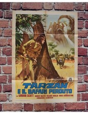 manifesto TARZAN E IL SAFARI PERDUTO gordon scott humberstone donlan A16