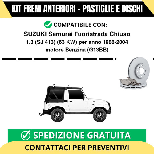 Kit freni anteriori - freni, suzuki