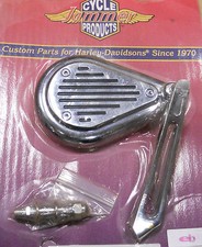 Specchietto retrovisore destro Harley custom moto Jammer cateye goccia cromato