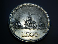 1958 500 Lire - Italy - (KM98
