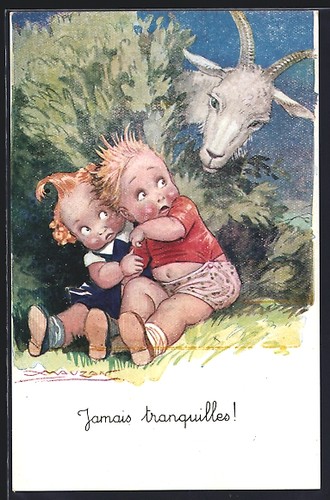 Cartolina artista mauzan i - cartolina, d'artista